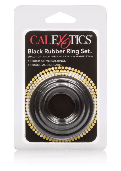 Rubber Ring - 3 Piece Set Black Calexotics