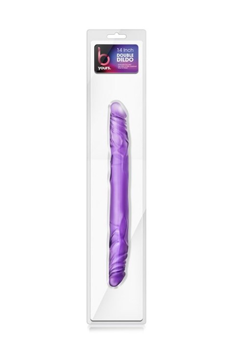 B YOURS 14INCH DOUBLE DILDO PURPLE Blush