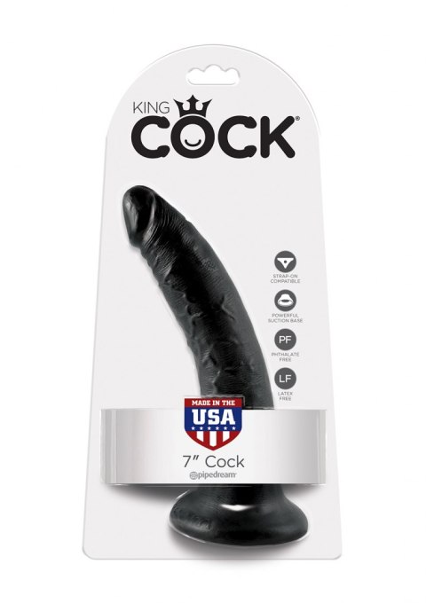 Cock 7 Inch Black Pipedream