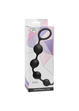 Koraliki Analne - Anal Beads Long Pleasure Chain Black Lola Toys