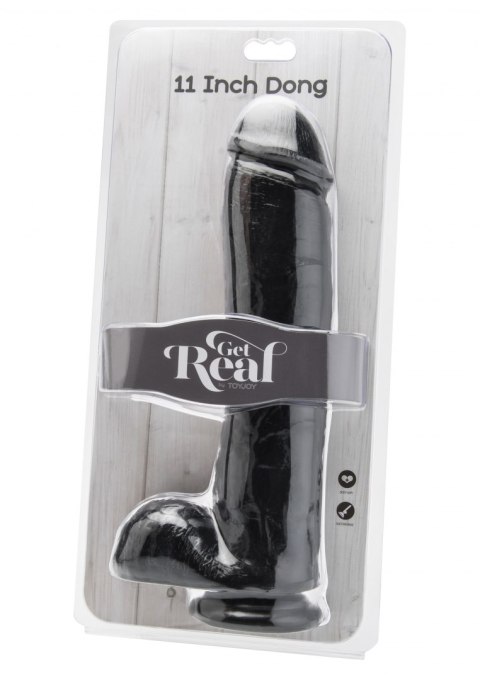 Dildo 11 inch with Balls Black ToyJoy