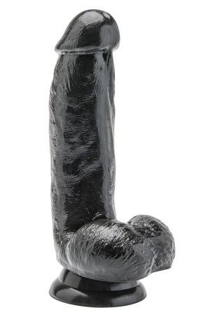 Dildo 6 inch with Balls Black ToyJoy