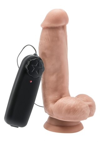 Dildo 6in. with Balls Vibrator Light skin tone ToyJoy