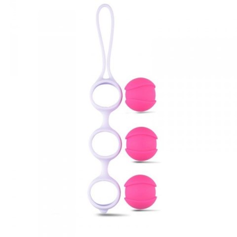 Kulki-Palline Vaginali Bi-Balls Triple White Toyz4lovers