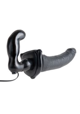 Deluxe Vibrating Strap-On Black Pipedream