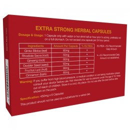 Silna erekcja - Extra Strong 6 Capsules Extra Strong