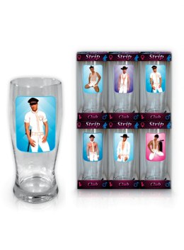 Szkło-Szklanka do piwa 0,5 l Strip Club Mężczyźni Hot Shot