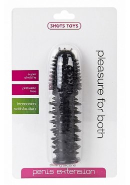 Thrilling Silicone Penis Extension - Black ShotsToys