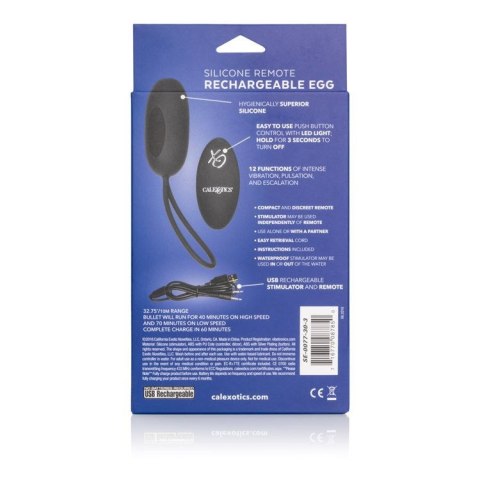 Remote Rechargeable Egg Black Calexotics