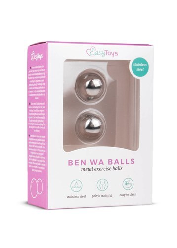 Kulki-Silver ben wa balls - 19mm EasyToys