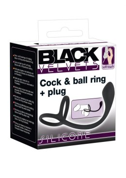 Black Velvets Cock + Ball ring Black Velvets