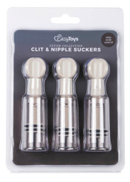 Pompka-Nipple & Clit Suckers 3pcs EasyToys