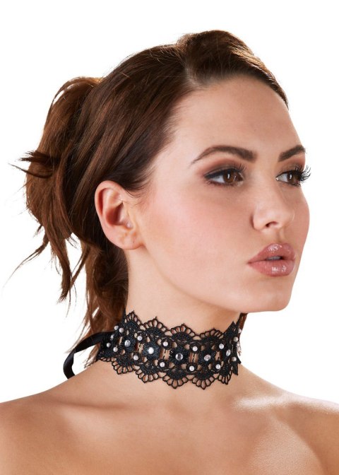 Embroidered Choker+Rhinestones Cottelli ACCESSOIRES