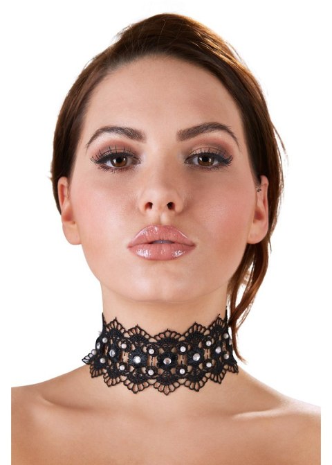 Embroidered Choker+Rhinestones Cottelli ACCESSOIRES