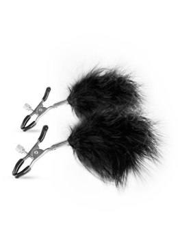 Stymulator-Adjustable Nipple Clamps With Feathers EasyToys
