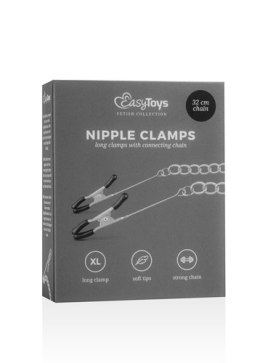 Stymulator-Long Nipple Clamps With Chain EasyToys