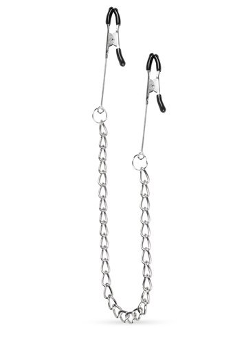 Stymulator-Long Nipple Clamps With Chain EasyToys