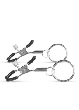 Stymulator-Metal Nipple Clamps With Ring EasyToys