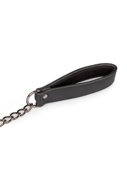 Wiązania-Fetish collar with leash EasyToys