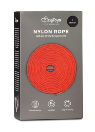 Wiązania-Red Bondage Rope - 5m EasyToys