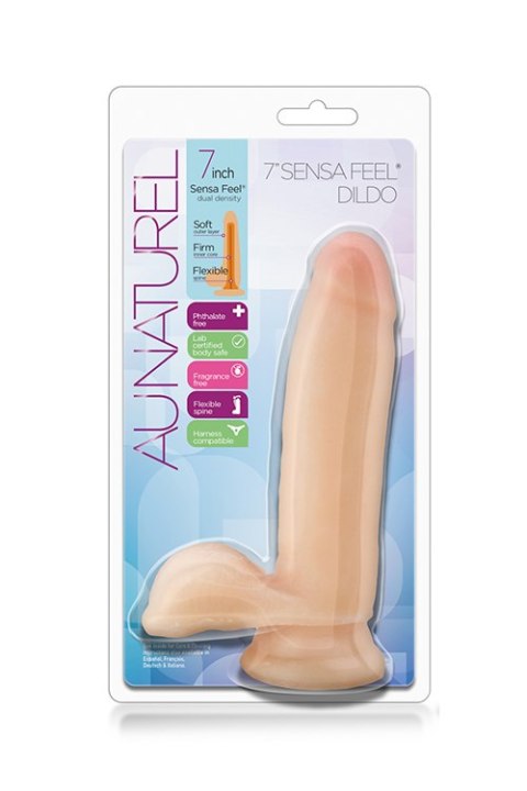 AU NATUREL 7INCH SENSA FEEL DILDO BEIG Blush