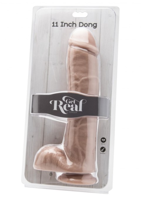 Dildo 11 inch with Balls Light skin tone ToyJoy