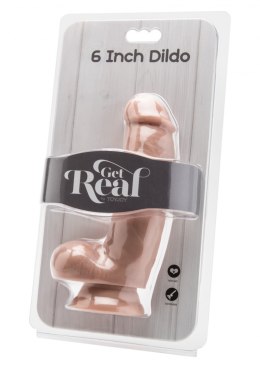 Dildo 6 inch with Balls Light skin tone ToyJoy