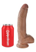 Cock 9 Inch With Balls Caramel skin tone Pipedream