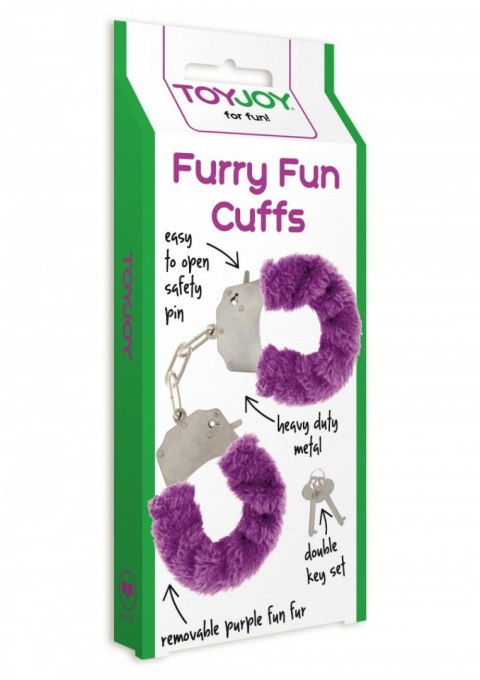 Furry Fun Cuffs Purple ToyJoy