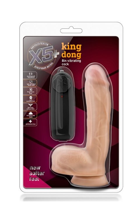 X5 PLUS KING DONG 8INCH VIBRATING COCK Blush