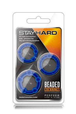 STAY HARD BEADED COCKRINGS BLUE Blush