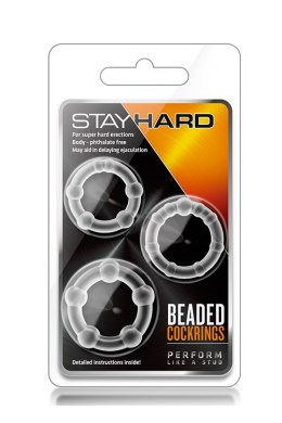 STAY HARD BEADED COCKRINGS CLEAR Blush