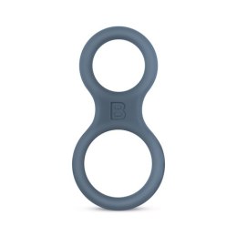 Boners Silicone Cock Ring And Ball Stretcher - Grey Boners