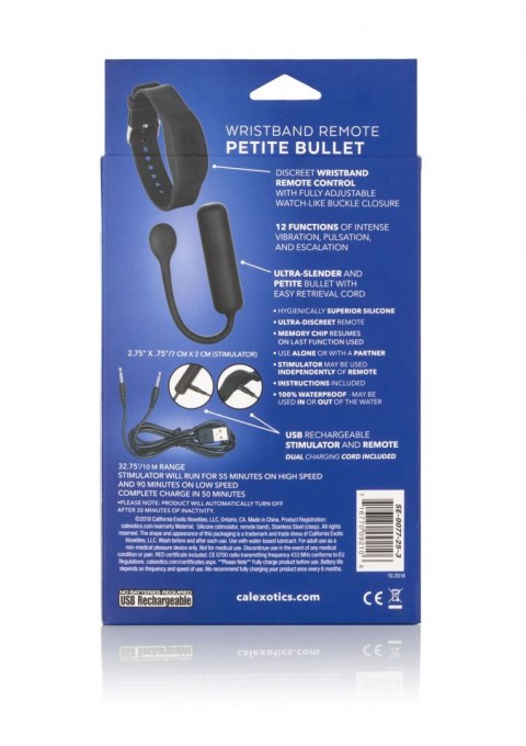 Wristband Remote Petite Bullet Black Calexotics