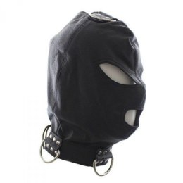 Maska-Bondage Hook Mask+Collar BLACK Toyz4lovers