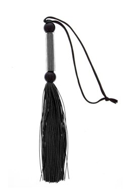 GP SILICONE FLOGGER WHIP BLACK Guilty Pleasure BDSM