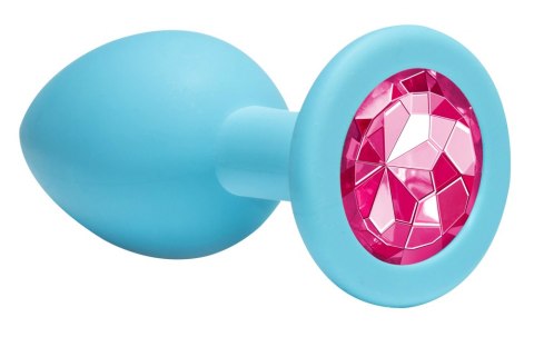 Plug-Anal Plug Emotions Cutie Medium Turquoise Pink crystal Lola Toys