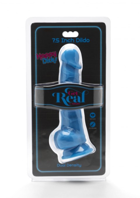 Happy Dicks 7.5in. with Balls Blue ToyJoy