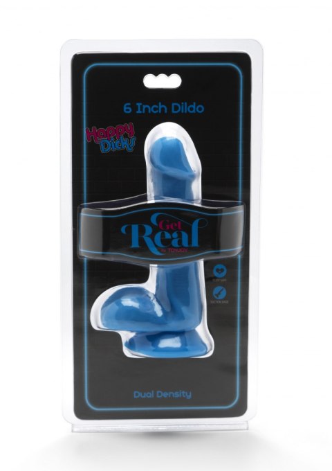 Happy Dicks Dildo 6 inch Balls Blue ToyJoy