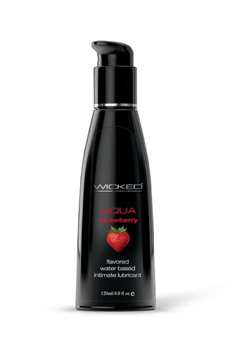 WICKED AQUA STRAWBERRY FLAVORED 120ML Wicked Sensual Care