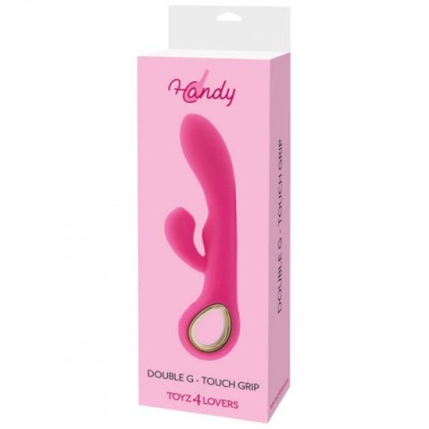 Wibrator-Rabbit handy g-double touch grip pink Toyz4lovers