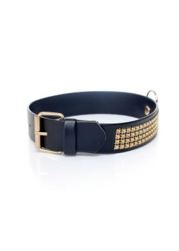 Fetish B - Series Collar with crystals 3 cm gold Fetish B - Series