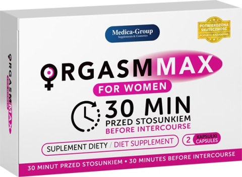 Tabletki na zwiększenie Libido - OrgasmMax for Women - 2 kapsułki w opakowaniu Medica