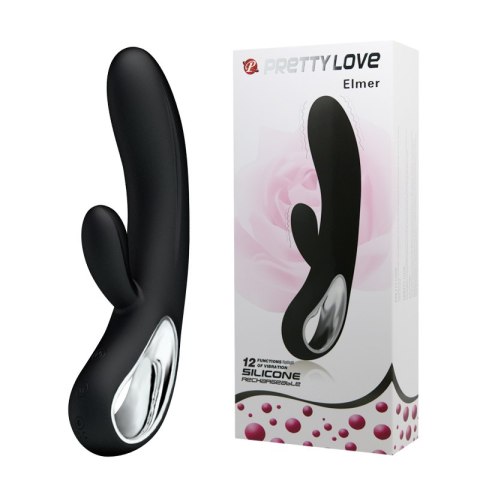 Wibrator - ELMER, BLACK, USB, 12 function Pretty Love