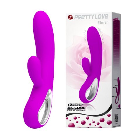 Wibrator - ELMER, PURPLE, USB, 12 function Pretty Love