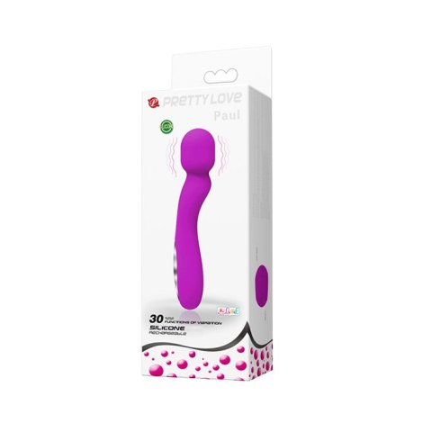 Masażer - PAUL Purple, USB 30 function Pretty Love