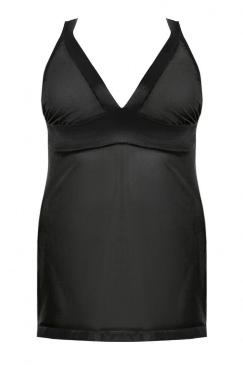 Samara black chemise XL+ ( czarna halka ) Anais