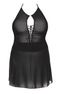 Stefi black chemise XL+ ( czarna halka ) Anais