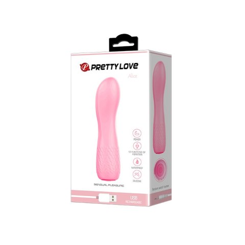 Wibrator punktu G - ALICE USB 12 function Pretty Love