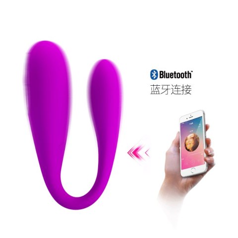 Wibrator sterowany aplikacją - AUGUST USB BLUETOOTH 12 function Pretty Love